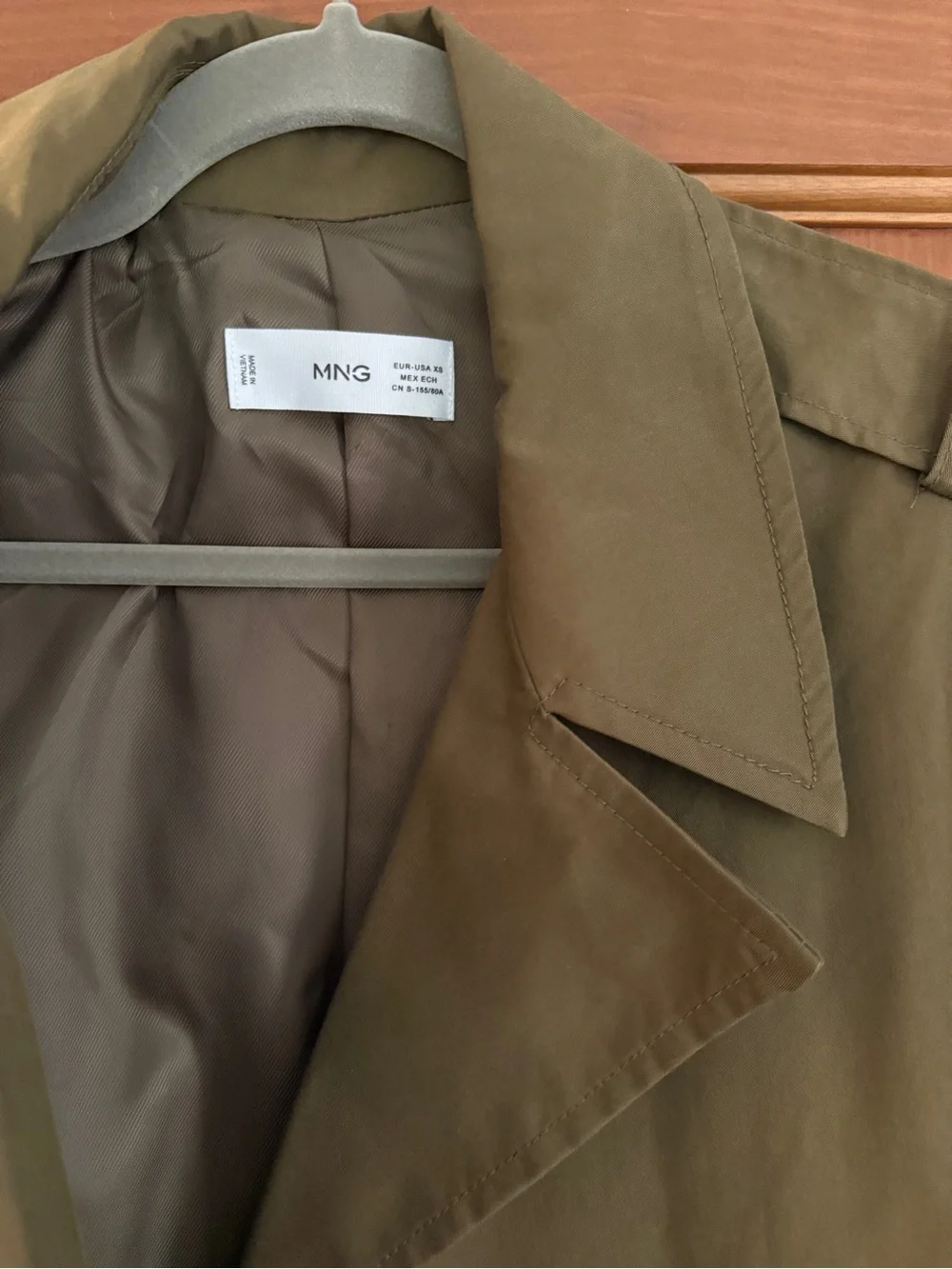 Mango Olive Trench Coat - Picture 3 of 4
